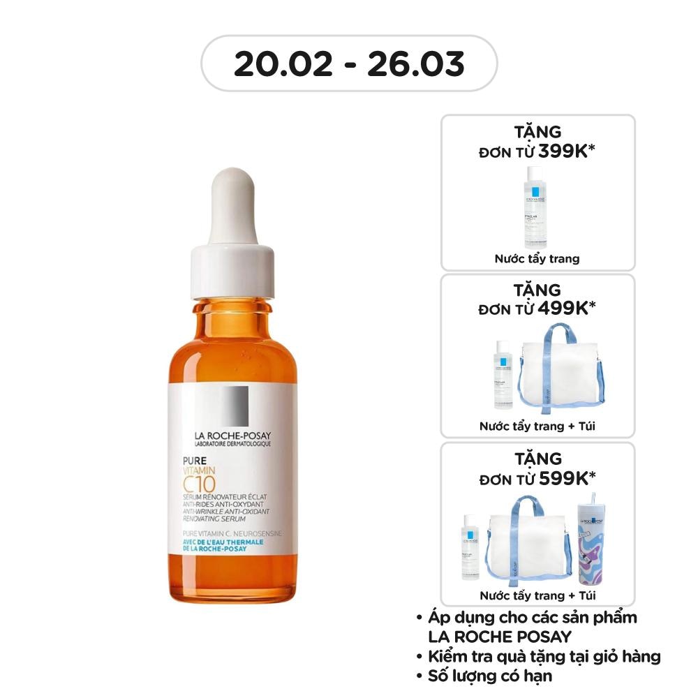 Dưỡng Chất La Roche-Posay Giảm Lão Hóa Da Pure Vitamin C10 Serum 30ml