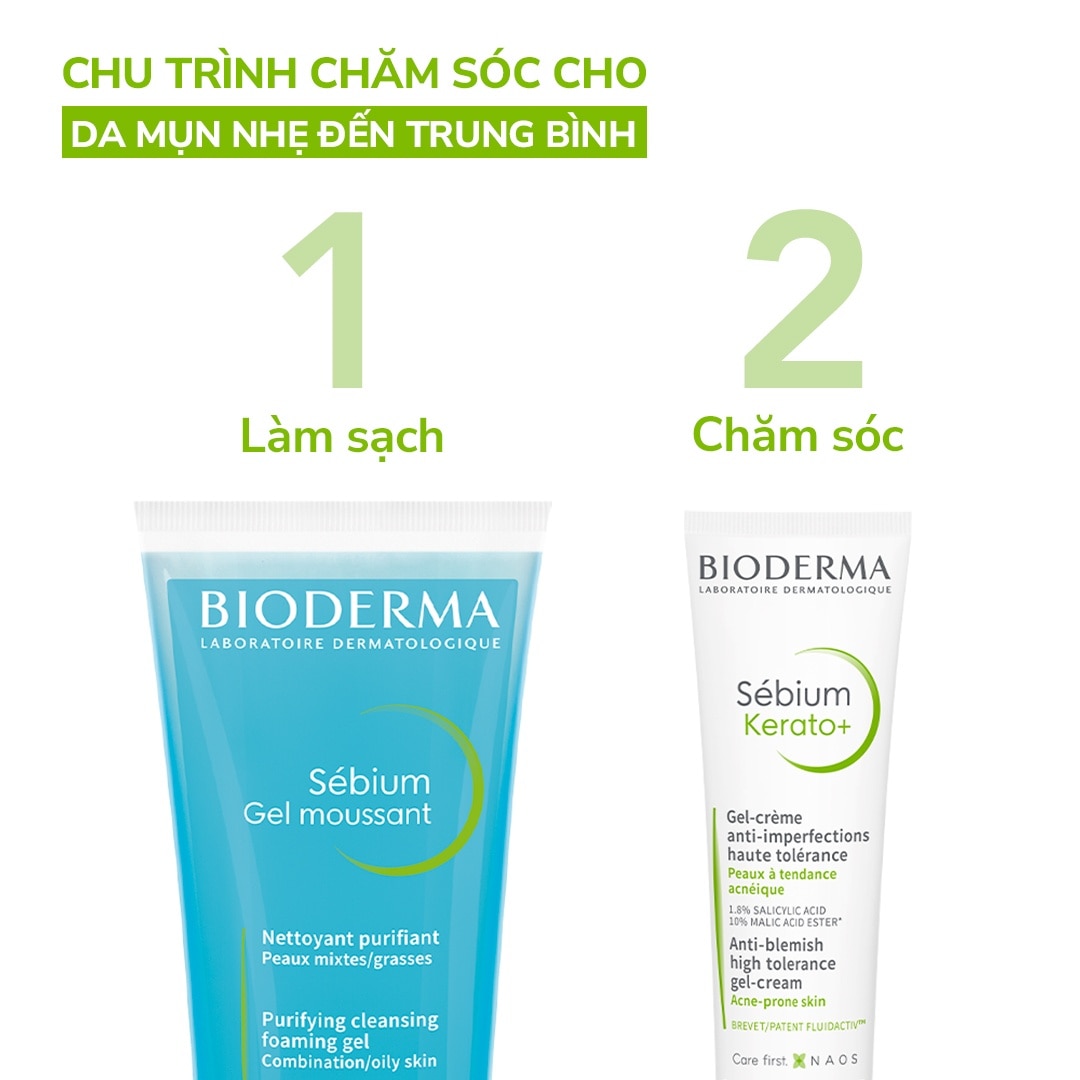 Kem Dưỡng Bioderma Sébium Kerato+ Giảm Mụn Ngừa Thâm Mụn 30ml image