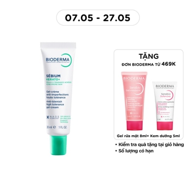 BIODERMA - Kem Dưỡng Bioderma Sébium Kerato+ Giảm Mụn Ngừa Thâm Mụn 30ml