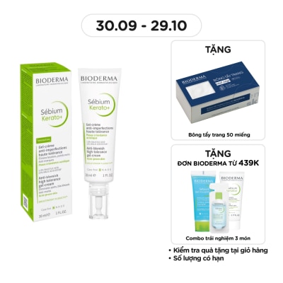 BIODERMA Kem Dưỡng Bioderma Sébium Kerato+ Giảm Mụn Ngừa Thâm Mụn 30ml