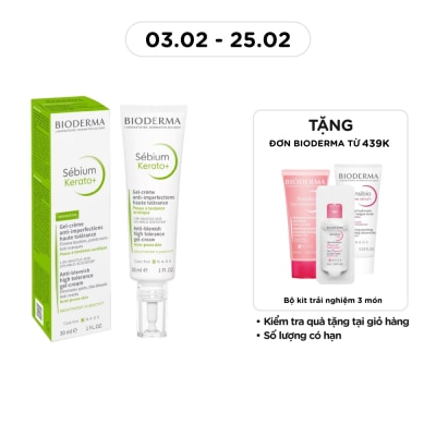 BIODERMA Kem Dưỡng Bioderma Sébium Kerato+ Giảm Mụn Ngừa Thâm Mụn 30ml