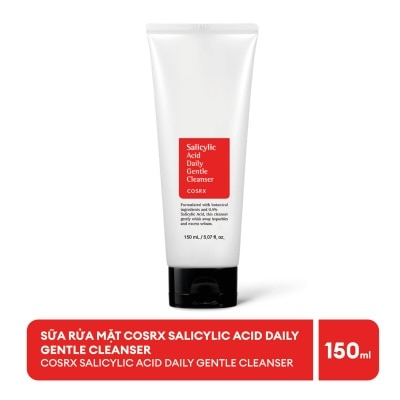 COSRX Sữa Rửa Mặt Cosrx Cho Da Mụn Salicylic Acid Daily Gentle Cleanser 150ml