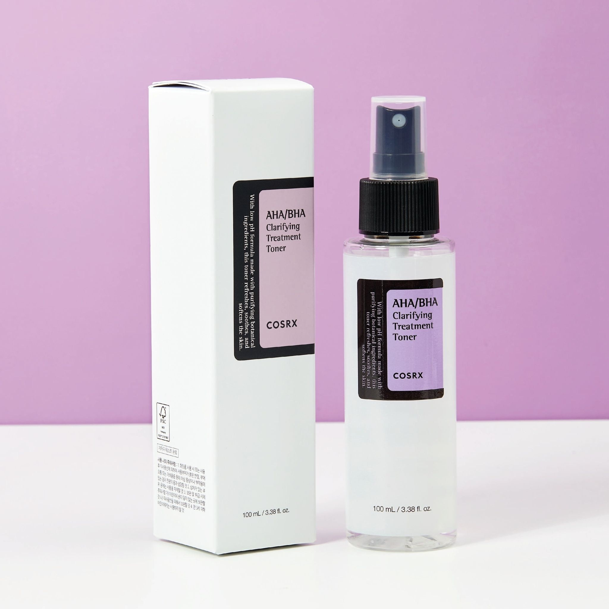 Nước Hoa Hồng Cosrx Làm Sạch Da AHA BHA Clarifying Treatment Toner 100ml image