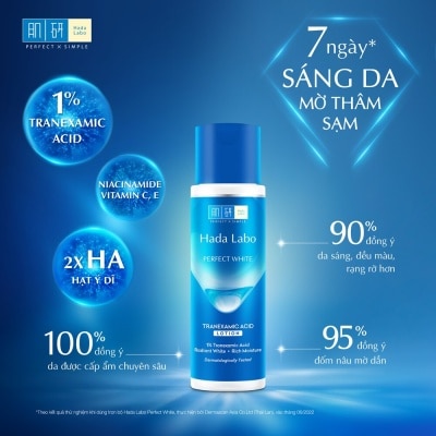 Mua ngay HADA LABO, Dung Dịch Dưỡng Trắng Da Hada Labo Perfect White  Tranexamic Acid Lotion 170ml với khuyến mãi đặc biệt | Watsons Việt Nam