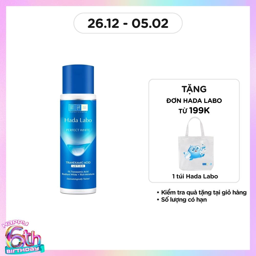 Dung Dịch Dưỡng Trắng Da Hada Labo Perfect White Tranexamic Acid Lotion 170ml