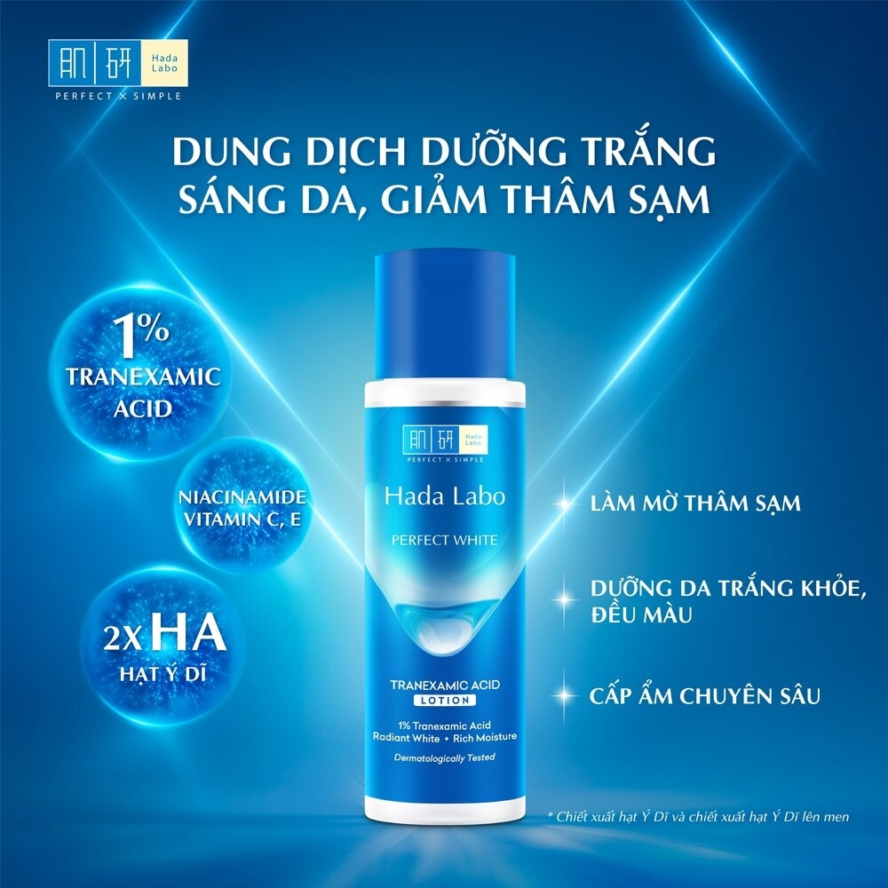 Dung Dịch Dưỡng Trắng Da Hada Labo Perfect White Tranexamic Acid Lotion 170ml