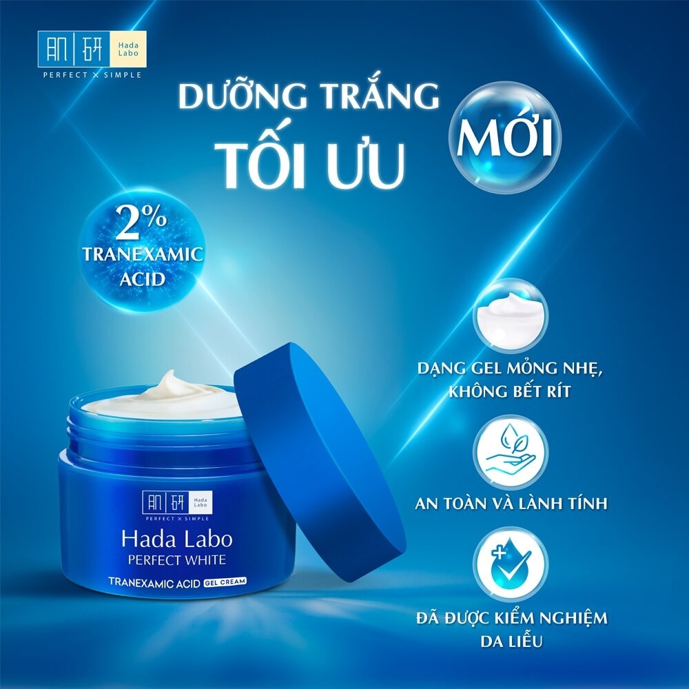 Gel Dưỡng Trắng Hada Labo Perfect White Tranexamic Acid Gel Cream 50g