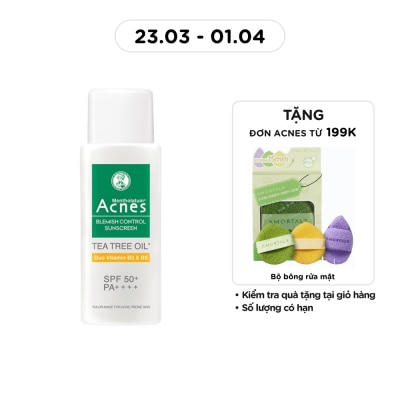 ACNES - Sữa Chống Nắng Acnes Ngăn Ngừa Mụn Blemish Control Sunscreen SPF50+ PA++++ 50g