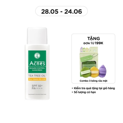ACNES - Sữa Chống Nắng Acnes Ngăn Ngừa Mụn Blemish Control Sunscreen SPF50+ PA++++ 50g