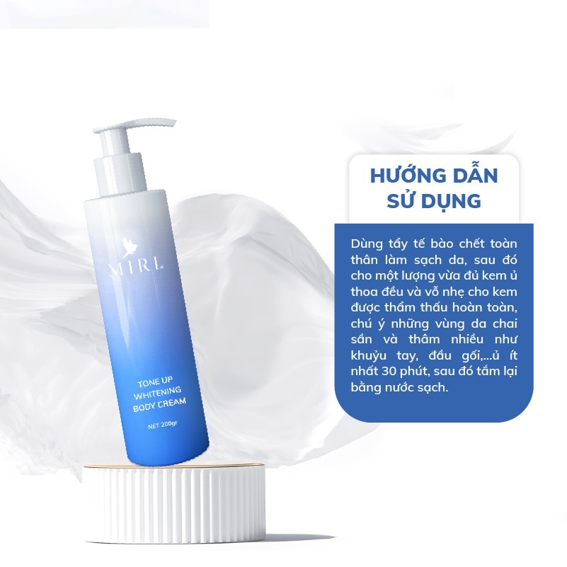 Kem Ủ Trắng Miri Nâng Tông Toàn Thân Tone Up Whitening Body Cream 200g