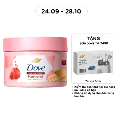 DOVE Tẩy Tế Bào Chết Dưỡng Ẩm Toàn Thân Dove Hương Lựu Đỏ 280g image