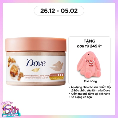 DOVE Tẩy Tế Bào Chết Dưỡng Ẩm Toàn Thân Dove Đường Nâu và Hương Dừa 298g