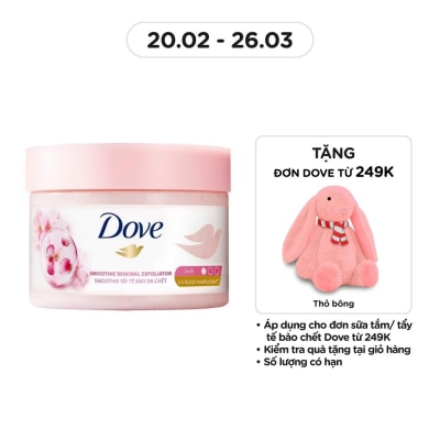 DOVE Tẩy Tế Bào Chết Dưỡng Ẩm Toàn Thân Dove Hương Hoa Anh Đào 298g