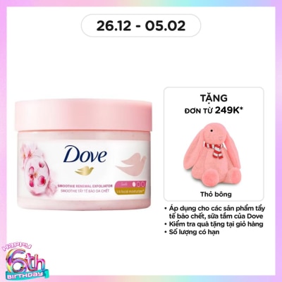 DOVE Tẩy Tế Bào Chết Dưỡng Ẩm Toàn Thân Dove Hương Hoa Anh Đào 298g