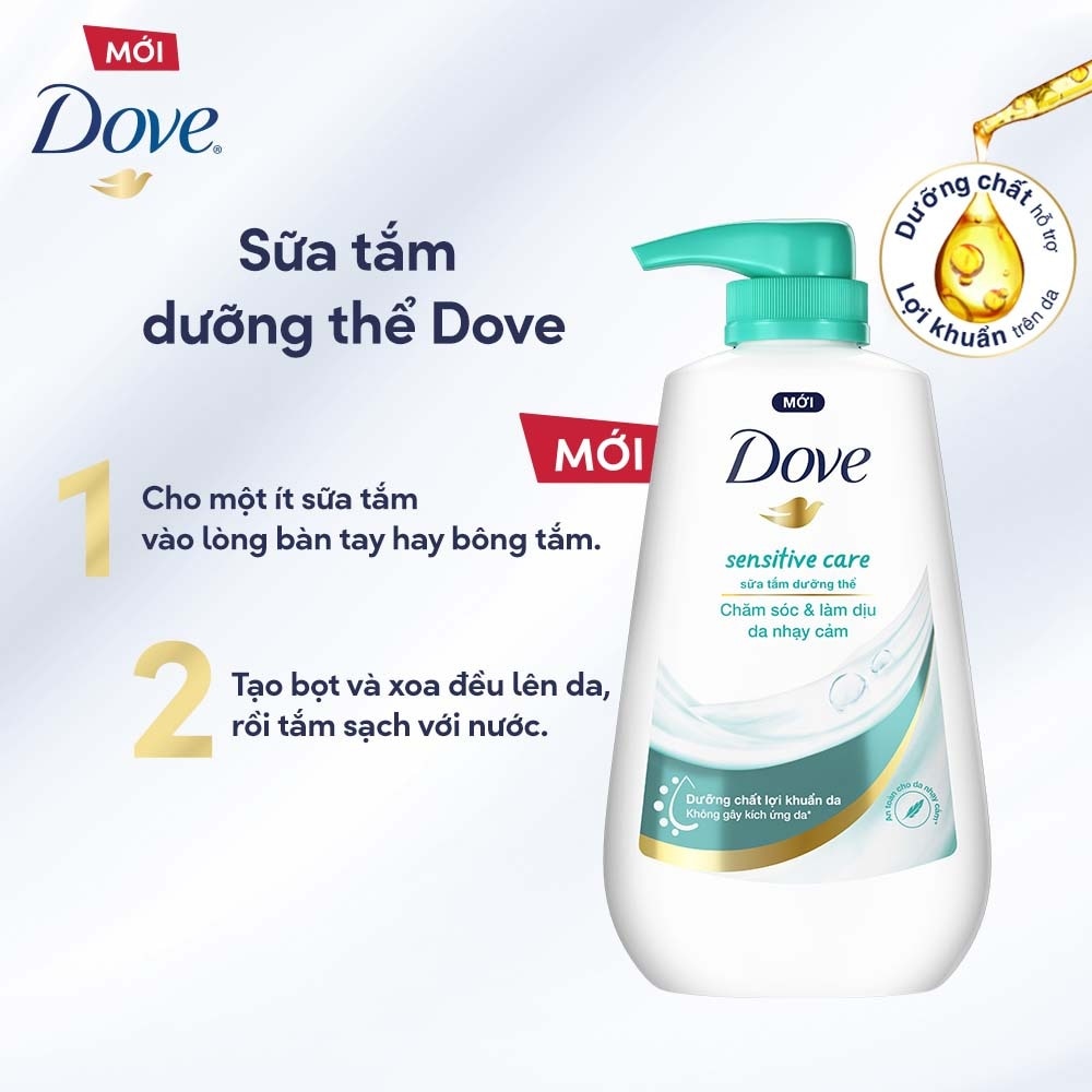 Sữa Tắm Dưỡng Thể Dove Sensitive Care 500g