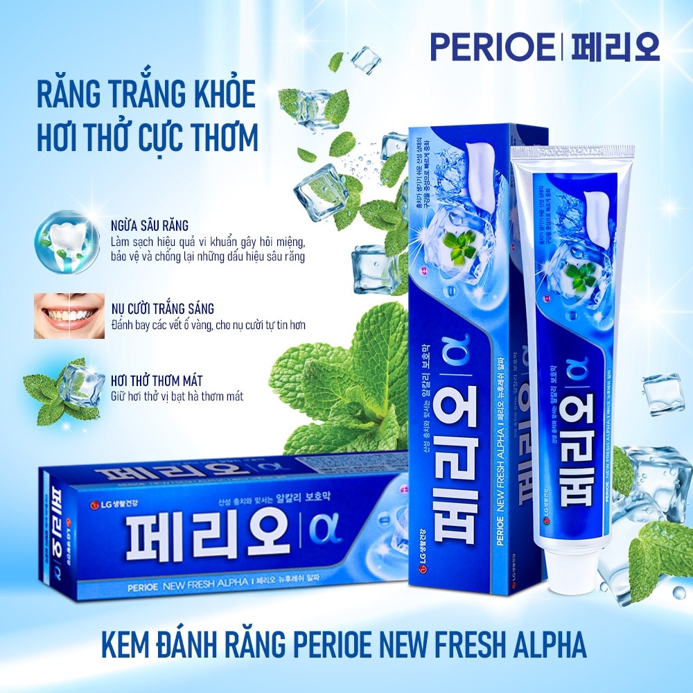 Kem Đánh Răng Perioe New Fresh Alpha 185g