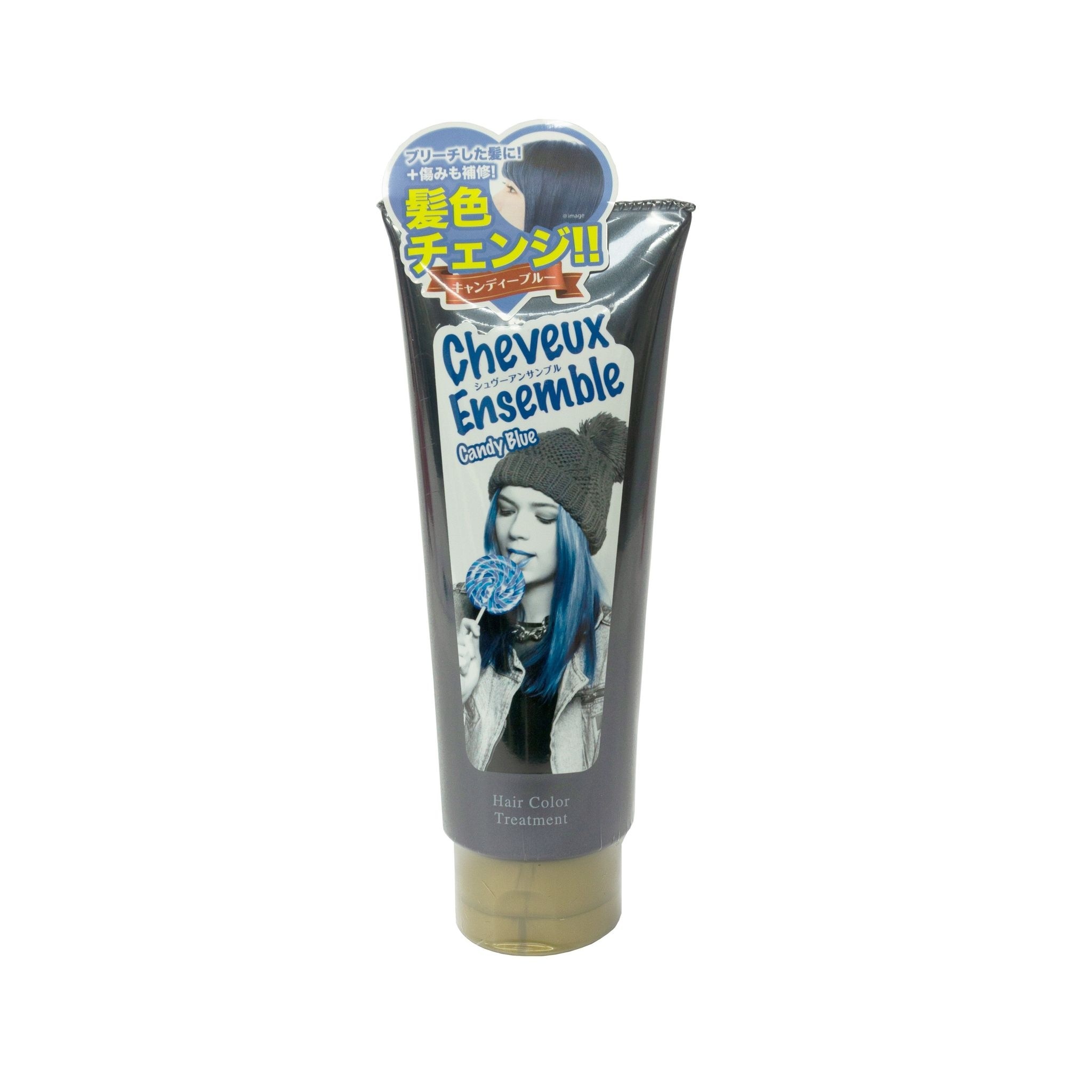 Kem Nhuộm Tóc Cheveux Ensemble Cheveux Color Treatment Blue 200g