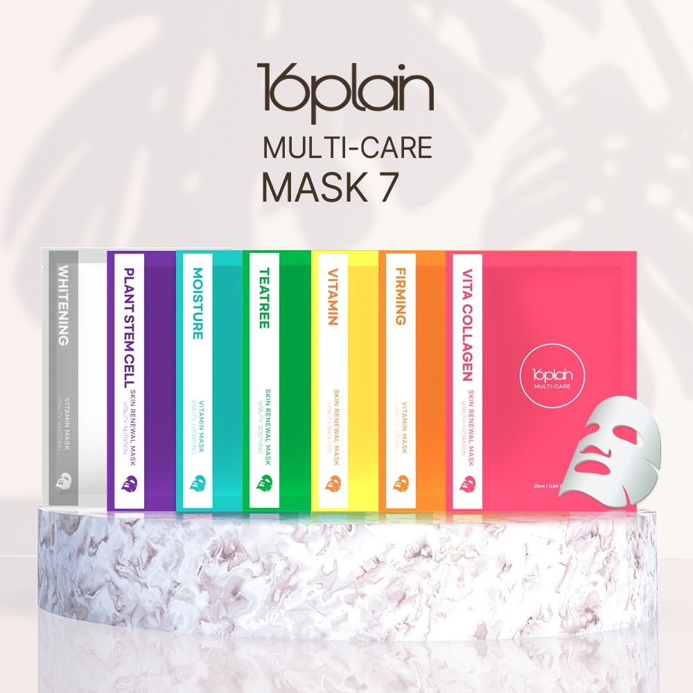 Mặt Nạ Dưỡng 16plain Multi-care Ngừa Lão Hóa Trẻ Hóa Da Vita Collagen Skin Renewal Mask 25ml