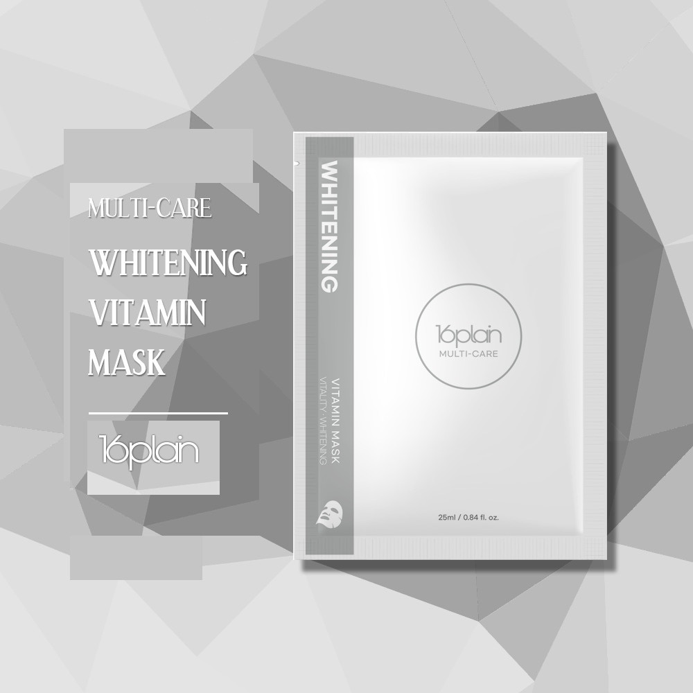 Mặt Nạ Dưỡng 16plain Multi-care Trắng Da Ngừa Mụn Whitening Vitamin Mask 25ml