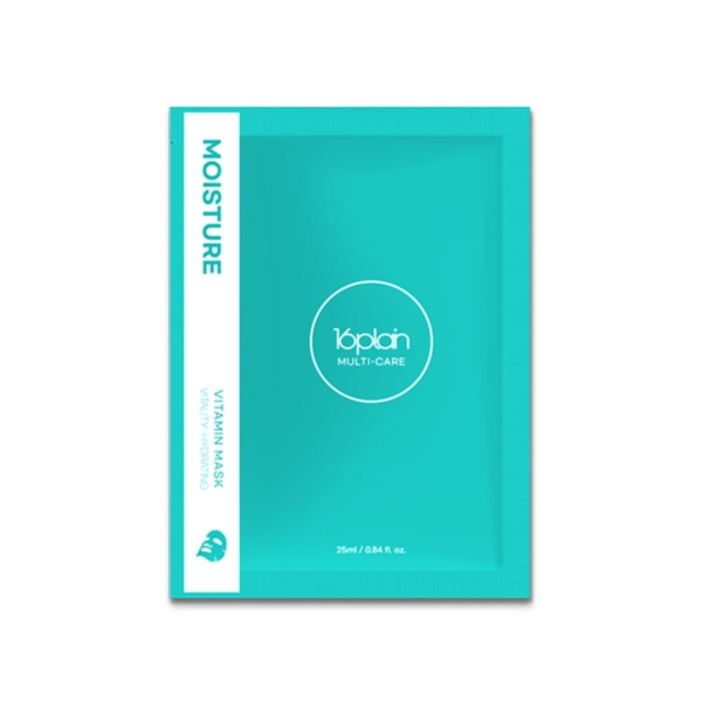 Mặt Nạ Dưỡng 16plain Multi care Cấp Ẩm Ngừa Lão Hóa Moisture Vitamin Mask 25ml image