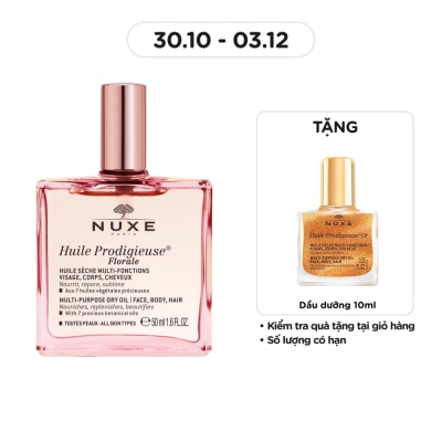 NUXE Dầu Khô Đa Năng Nuxe Huile Prodigieuse Florale 50ml
