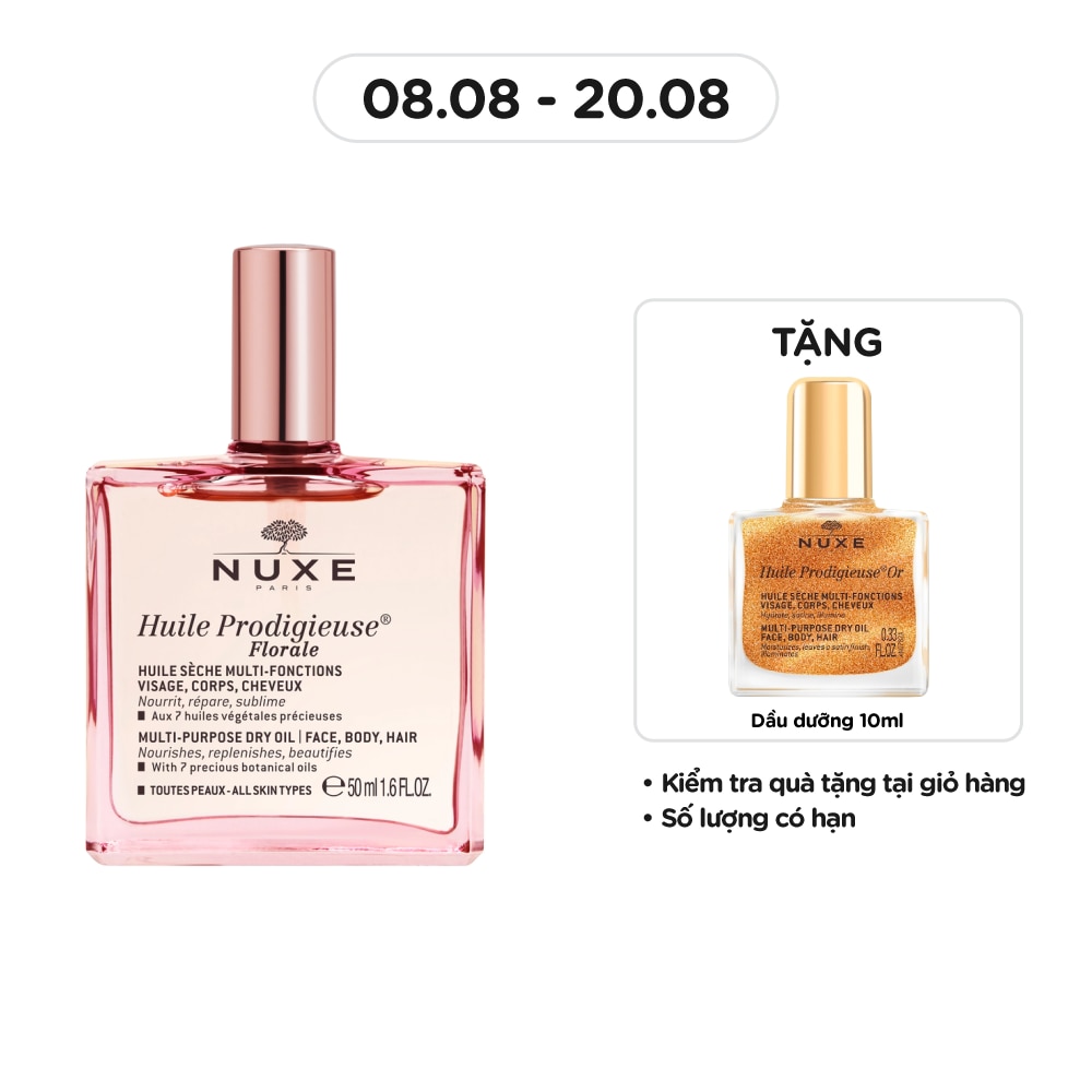 Dầu Khô Đa Năng Nuxe Huile Prodigieuse Florale 50ml