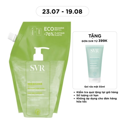 SVR - Gel Rửa Mặt SVR Sebiaclear Gel Moussant Dạng Túi Refill 400ml image