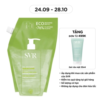 SVR Gel Rửa Mặt SVR Sebiaclear Gel Moussant Dạng Túi Refill 400ml image