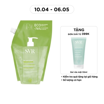 SVR - Gel Rửa Mặt SVR Sebiaclear Gel Moussant Dạng Túi Refill 400ml