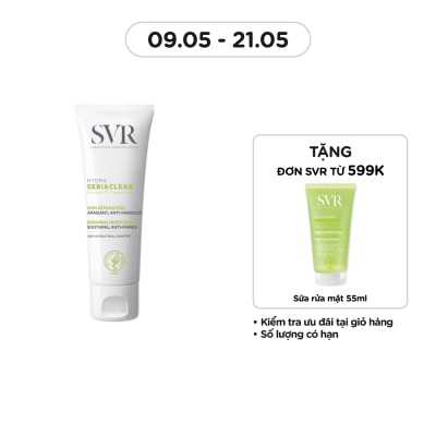 SVR Kem Dưỡng Ẩm SVR Sebiaclear Hydra Làm Mềm Mịn Và Mờ Vết Thâm Sau Mụn 40ml