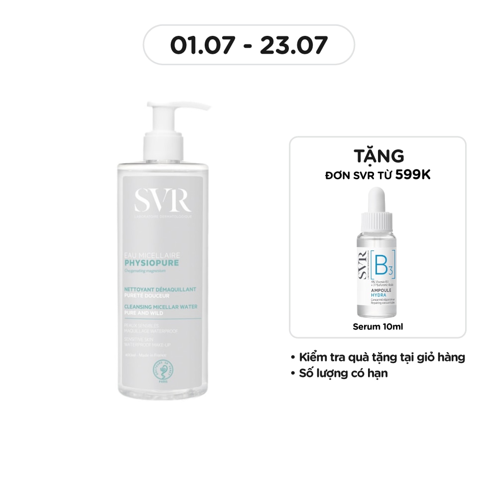 Nước Tẩy Trang SVR Physiopure Eau Micellaire 400ml
