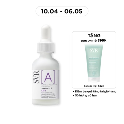 SVR - Tinh Chất SVR [A] Ampoule Lift Ngăn Ngừa Lão Hóa, Mềm Mịn Da 30ml