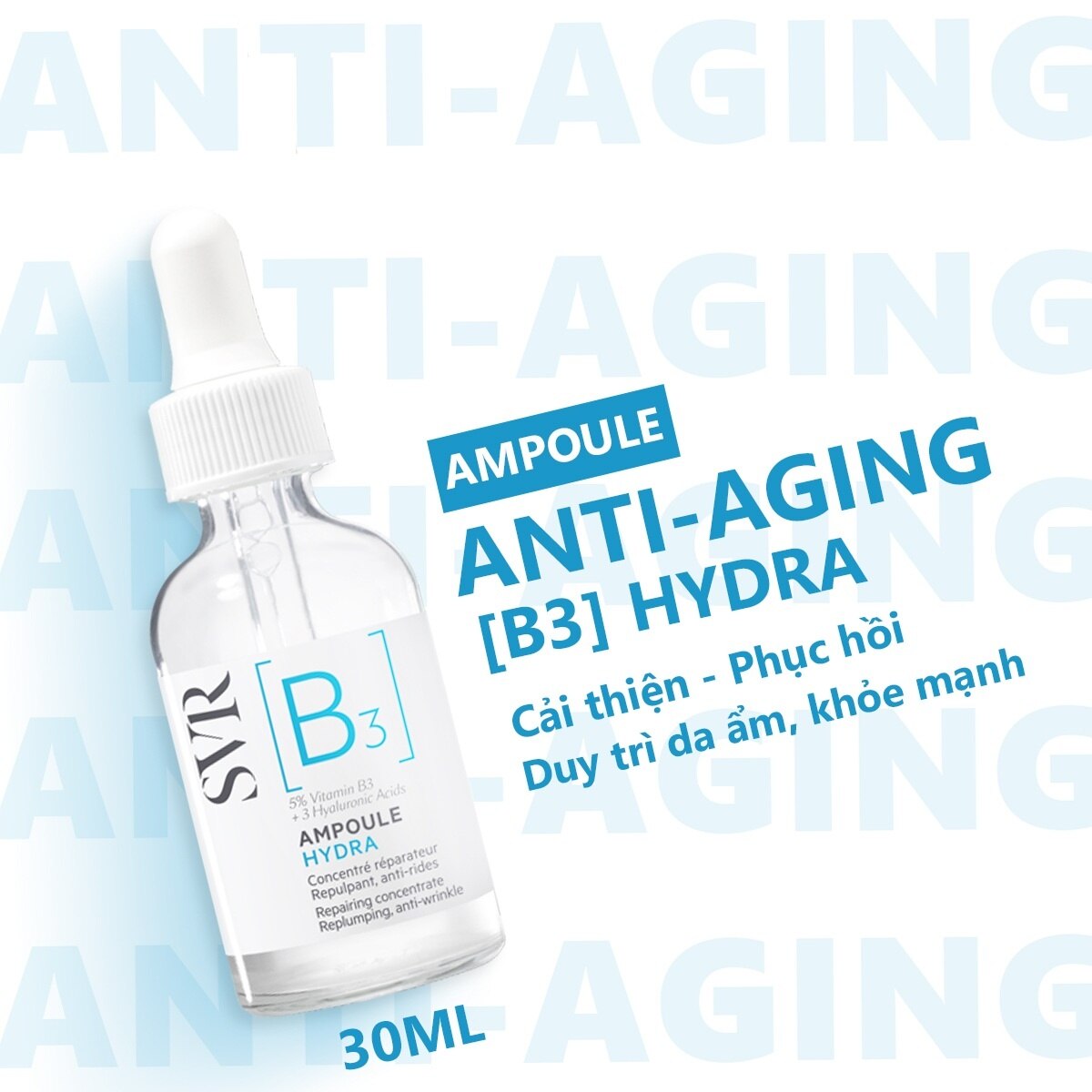 Tinh Chất SVR B3 Ampoule Hydra 30ml
