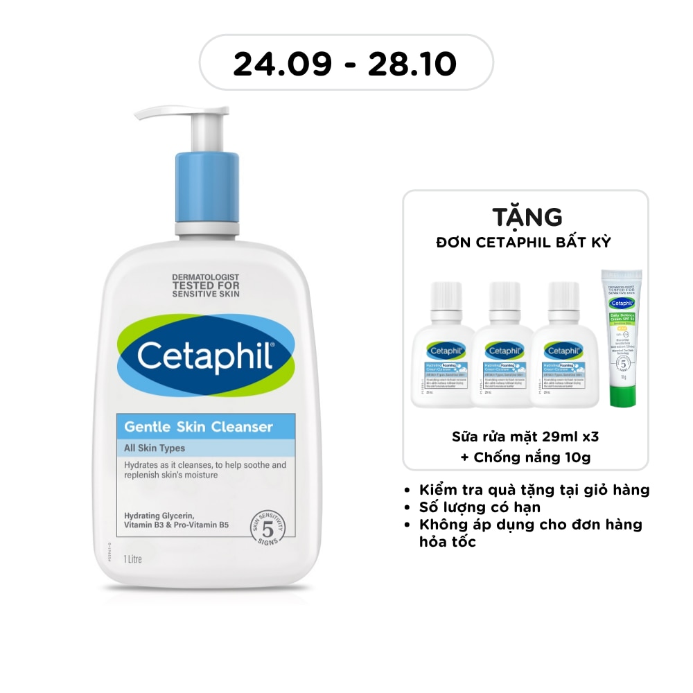 Sữa Rửa Mặt Cetaphil Gentle Skin Cleanser 1 Lít image