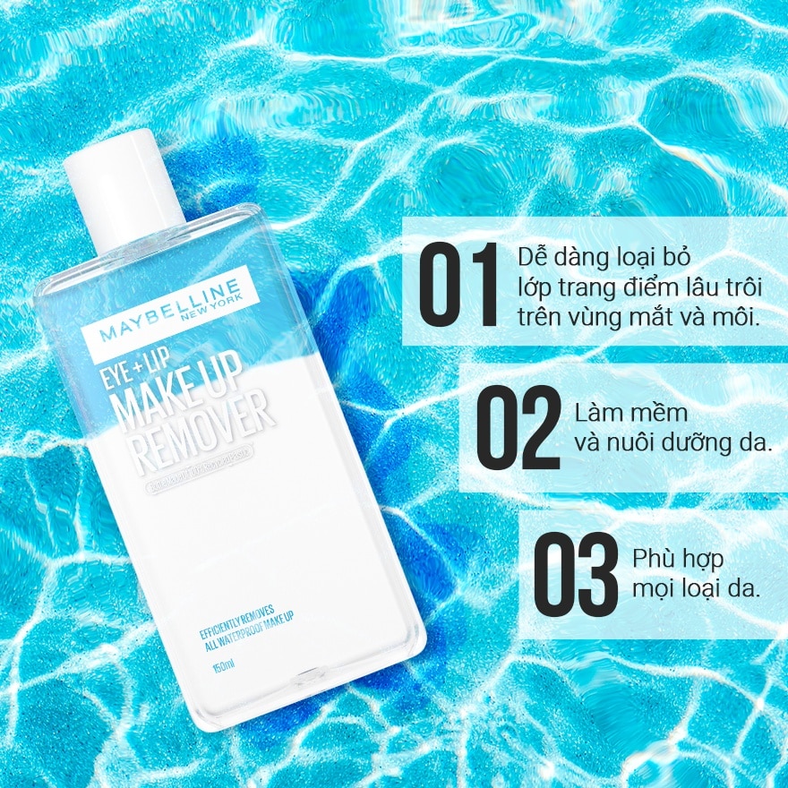 Tẩy Trang Mắt Môi Maybelline New York 150ml image