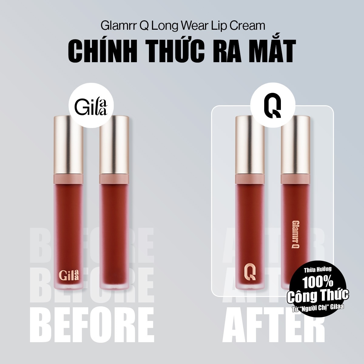 Son Glamrr Q Long Wear Lip Cream .#01 Glad Day 5g