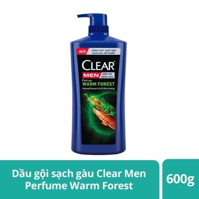 CLEAR Dầu Gội Clear Men Perfume Warm Forest Hương Phong Lữ & Gỗ Đàn Hương 600g (588ml)