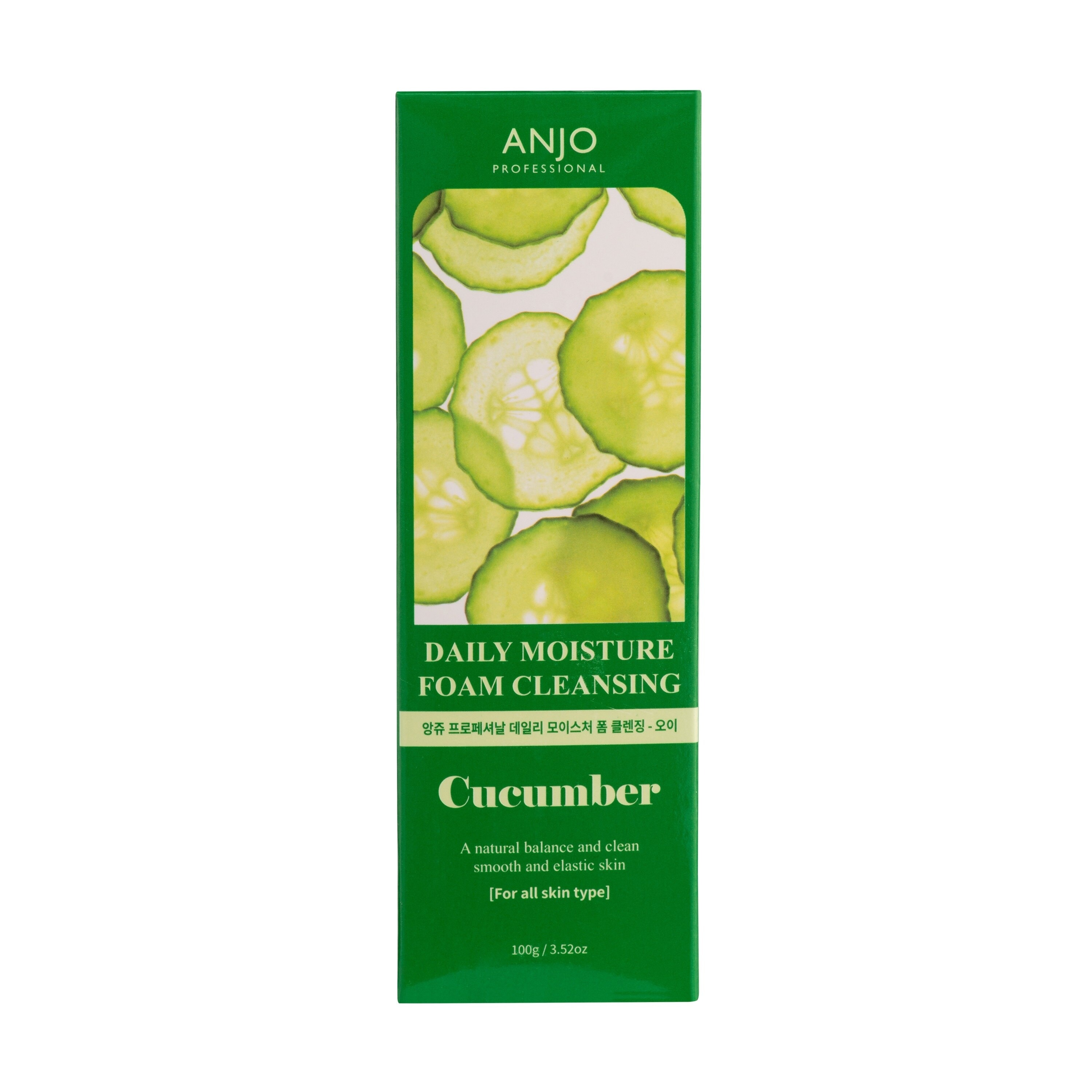 Sữa Rửa Mặt Tạo Bọt Anjo Professional Chiết Xuất Dưa Leo Daily Foam Cleansing Cucumber 100g