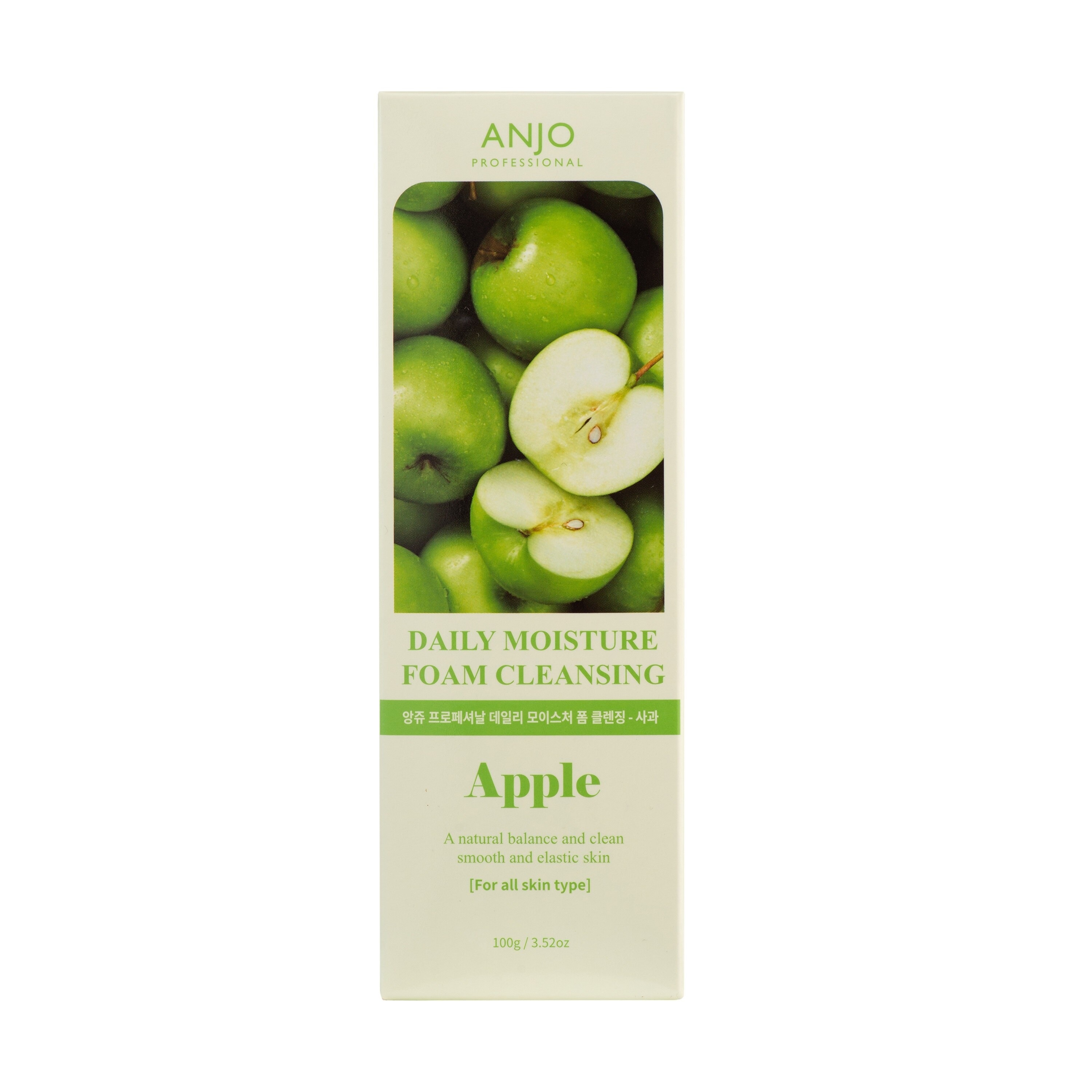 Sữa Rửa Mặt Tạo Bọt Anjo Professional Chiết Xuất Táo Xanh Daily Foam Cleansing Apple 100g