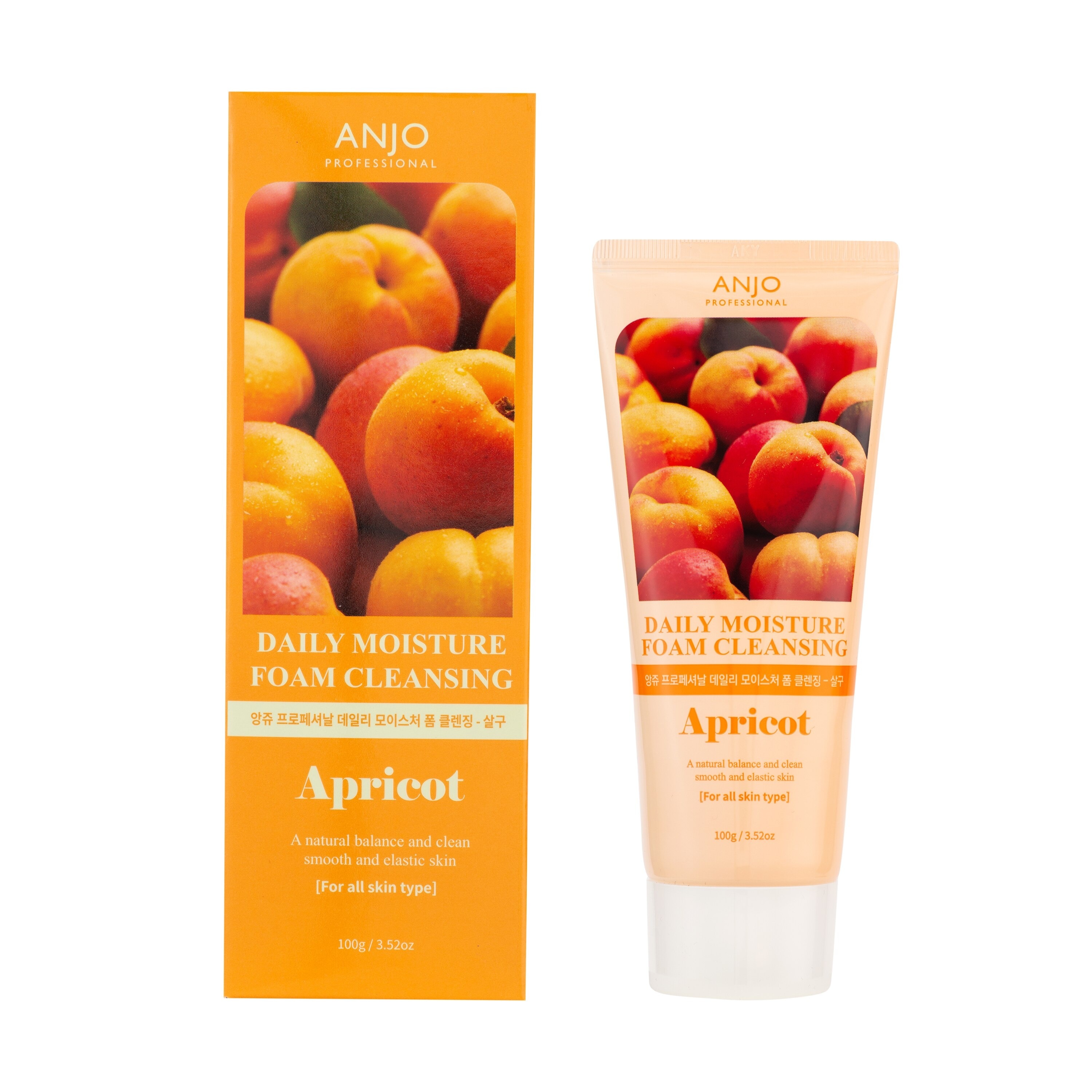 Sữa Rửa Mặt Tạo Bọt Anjo Professional Chiết Xuất Quả Mơ Daily Foam Cleansing Apricot 100g