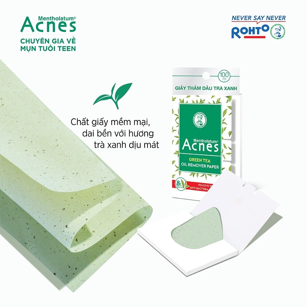 Giấy Thấm Dầu Acnes Trà Xanh 100 Tờ