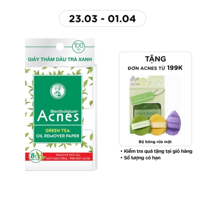 ACNES - Giấy Thấm Dầu Acnes Trà Xanh 100 Tờ