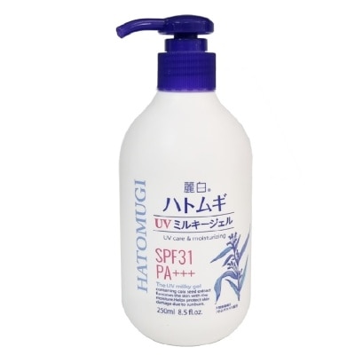 REIHAKU HATOMUGI Gel Dưỡng Thể Chống Nắng Reihaku Hatomugi UV Milky Gel SPF31 PA+++250ml