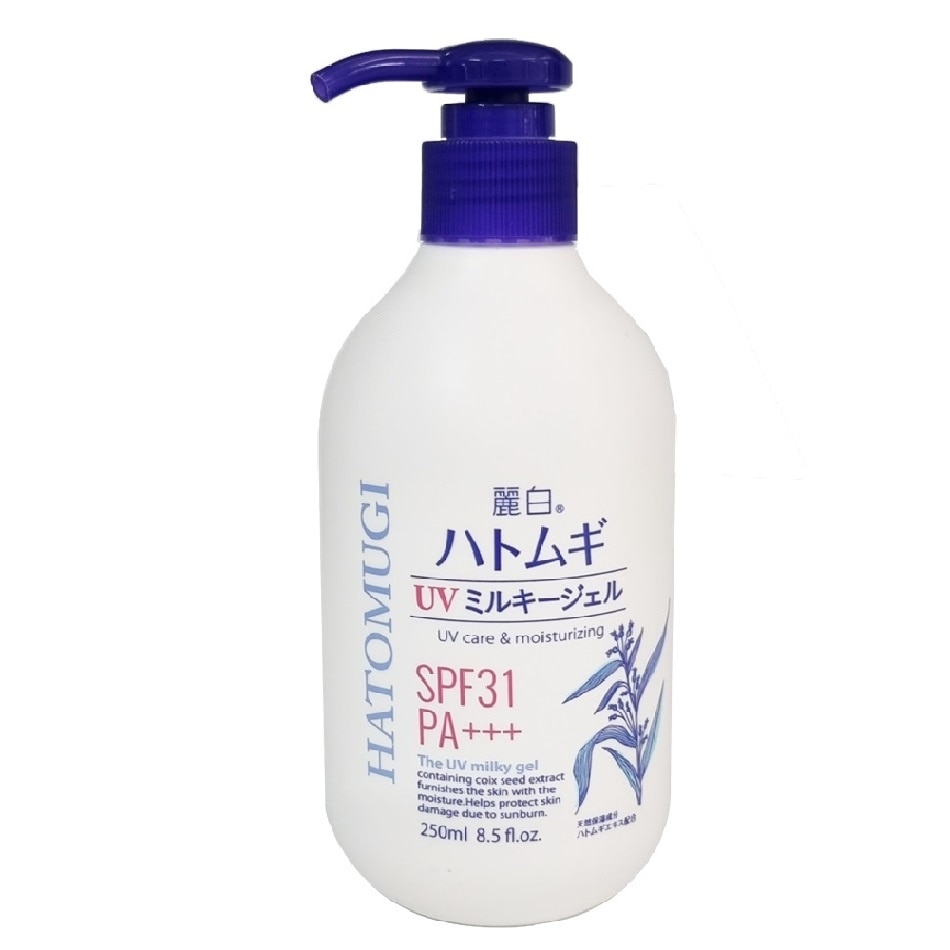 Gel Dưỡng Thể Chống Nắng Reihaku Hatomugi UV Milky Gel SPF31 PA+++250ml