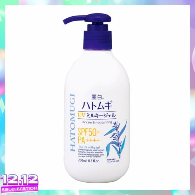 REIHAKU HATOMUGI UV care & Moisturizing Milky Gel SPF50+ PA++++ 250ml