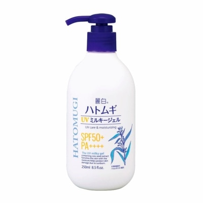 REIHAKU HATOMUGI UV care & Moisturizing Milky Gel SPF50+ PA++++ 250ml