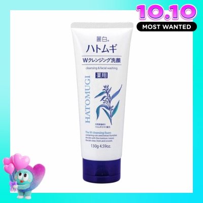 REIHAKU HATOMUGI Sữa Rửa Mặt Tẩy Trang Reihaku Hatomugi W Cleansing Foam 130g image