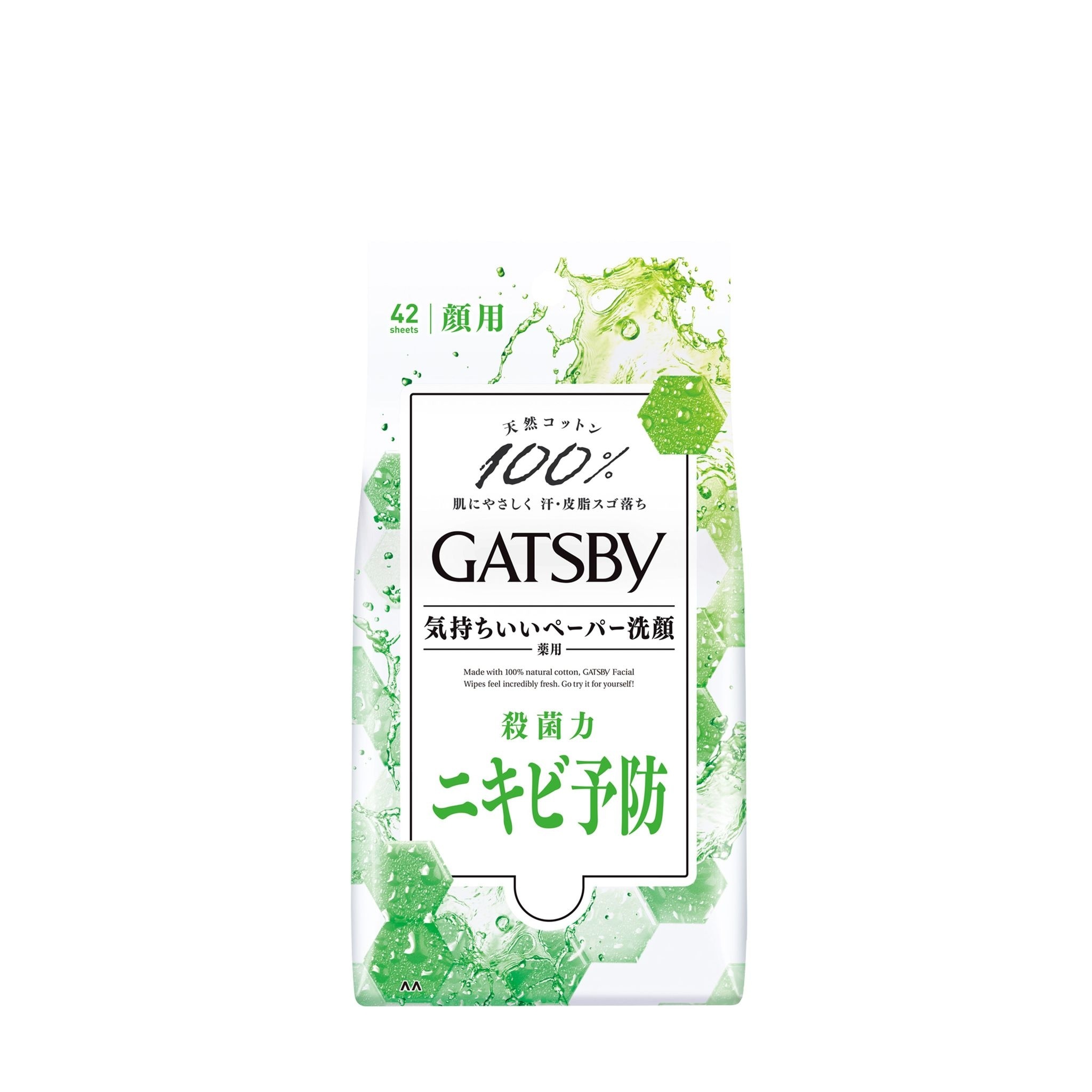 Khăn Ướt Lau Mặt Gatsby Sạch Da Ngăn Ngừa Mụn Acnes Care Type R 42 Tờ