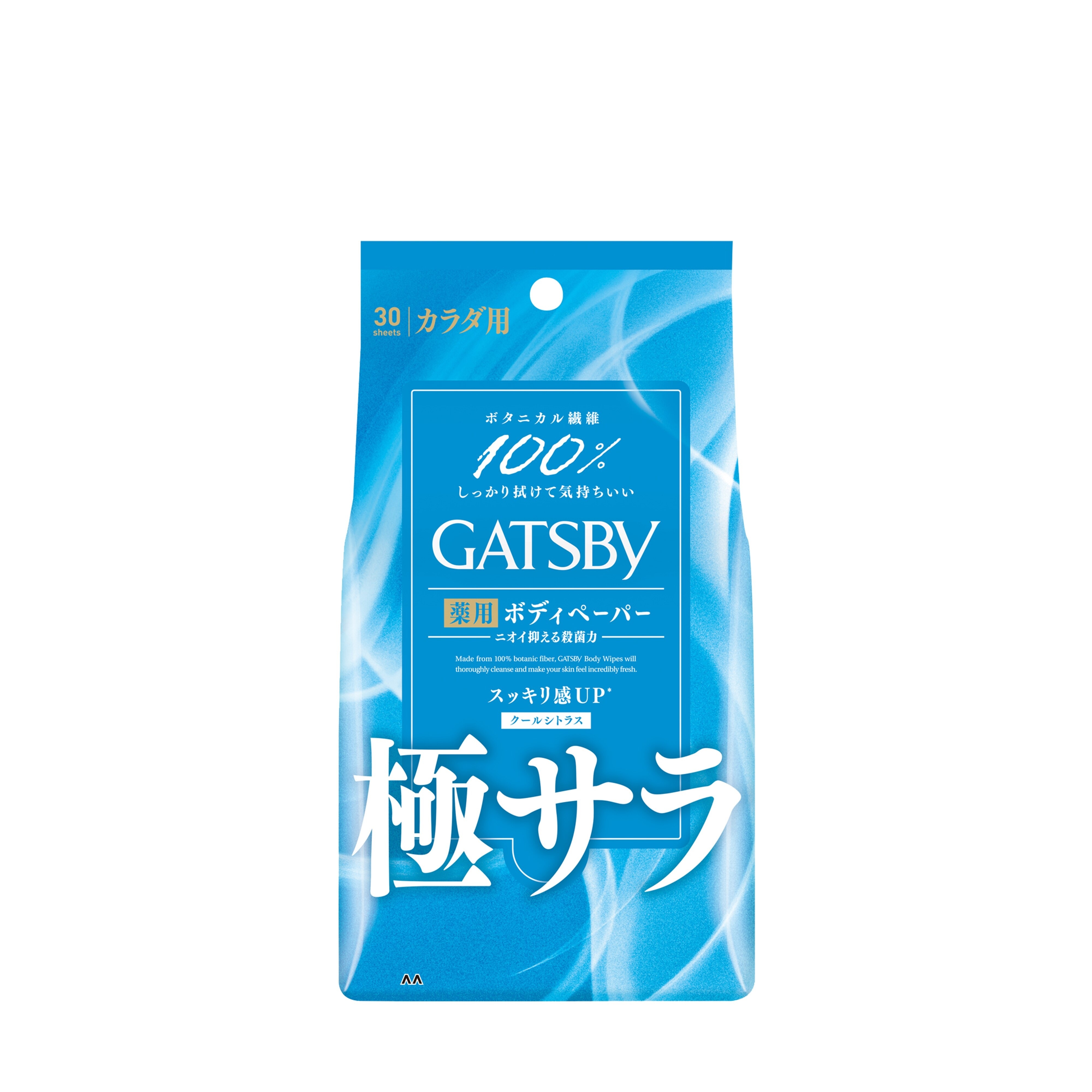 Khăn Ướt Gatsby Khử Mùi & Làm Sạch Cơ Thể Cool Citrus Z 30 Tờ