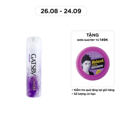 GATSBY Xịt Khử Mùi Gatsby Mát Lạnh Aqua Soap 130g